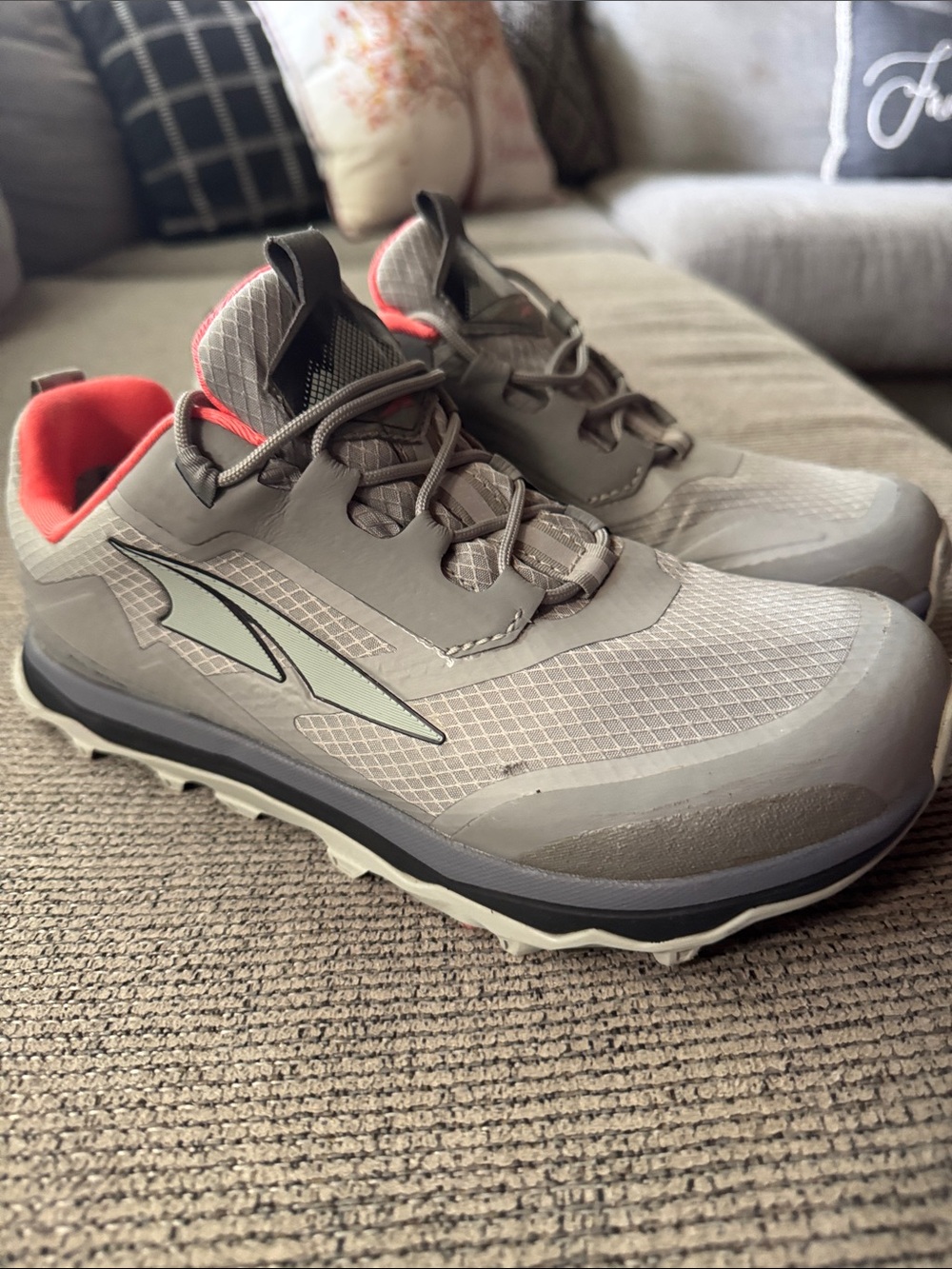 Altra Women's Gray All Weather Athletic Shoes with Coral Lining